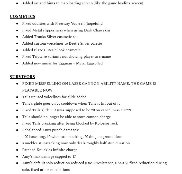 GenesisXOMNews1's tweet photo. (ANNIVERSARY HOTFIX 1)

We Have Just Received A Huge List On Some New Changes For Killers, Survivors ETC.

There Has Been Some General Changes, And Fixes/New Additions To Cosmetics Aswell.

(REPLIES) https://t.co/Nrz6HNajlK