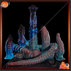 BlackedIdaer's tweet photo. wonder which color I should get the GRAEMEN from @NothosaurToys White and gold or spookaween #sextoy #dildo #uwu https://t.co/LmVqzumkjc