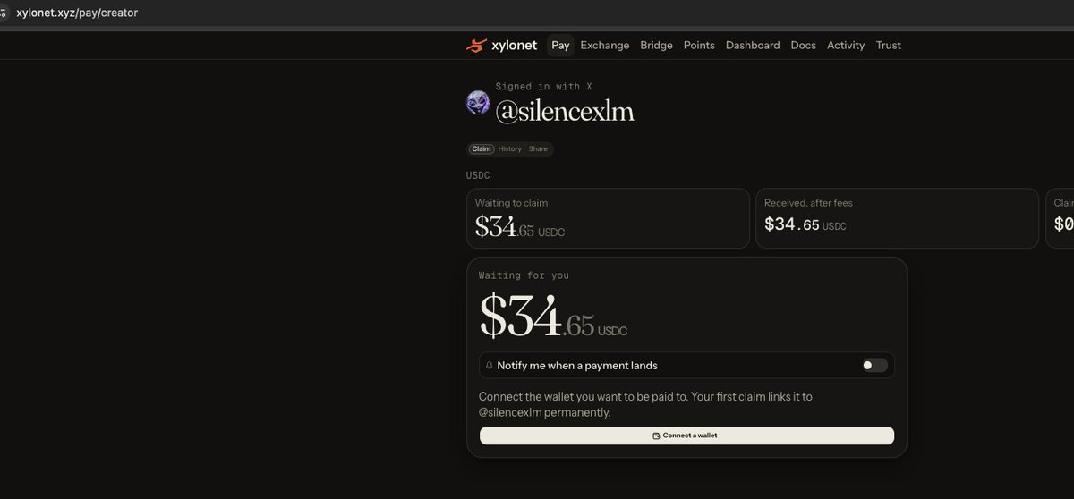 silencexlm's tweet photo. Much love to this amazing community.  I signed into @Xylonet_  and found almost $35 waiting for me <3 https://t.co/I1WBOyYULm
