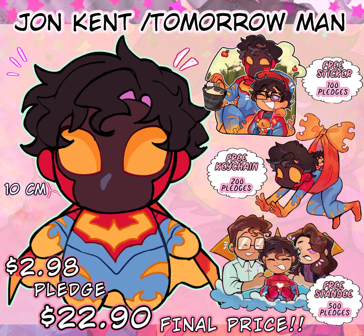 ThaAkopi's tweet photo. Jon Kent plushie !
35/100 supporters ✨🙂↕️( tysm !🥹🫶🏻💕)
let's try to bring this little bug to life ! Only 10 days left to reach the 100 goal !!
#jonkent #superboy #tomorrowman https://t.co/NXmDXnN2D6