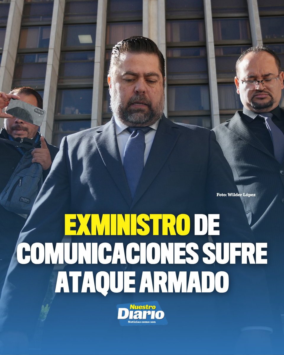 🚨 EXMINISTRO DE COMUNICACIONES SUFRE ATAQUE ARMADO Socorristas informaron sobre un ataque armado ocurrido en la 3a calle y 18 avenida, zona 15 capitalina. E…