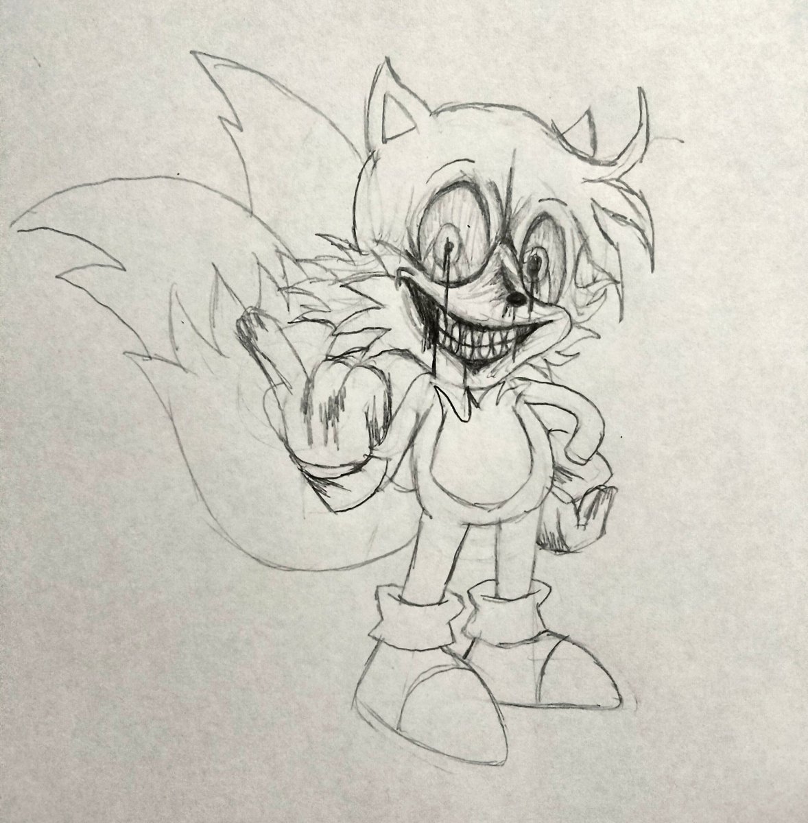Galactic_Stars1's tweet photo. @Edensbait "Zalgo...Quite the unexpected guest...sorry for the misunderstanding... The human didn't know it was a reference... He did a quick sketch as compensation before the day ends... I'm sure he'll do better...next time" -V01D

Day 6 - He Comes (Retake) 

#exetober #execommunity https://t.co/LTP4UPVYJe