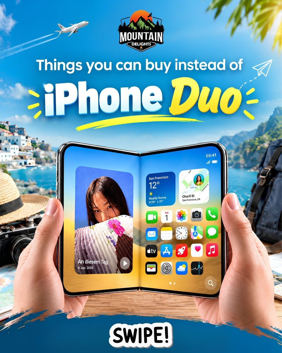 SAkguntc's tweet photo. Thinking of spending big on the next iPhone? Spend it on memories instead. Choose adventure over upgrades. Book your next tour now: +91 79779 58220 https://t.co/d3Ee2OLf2f