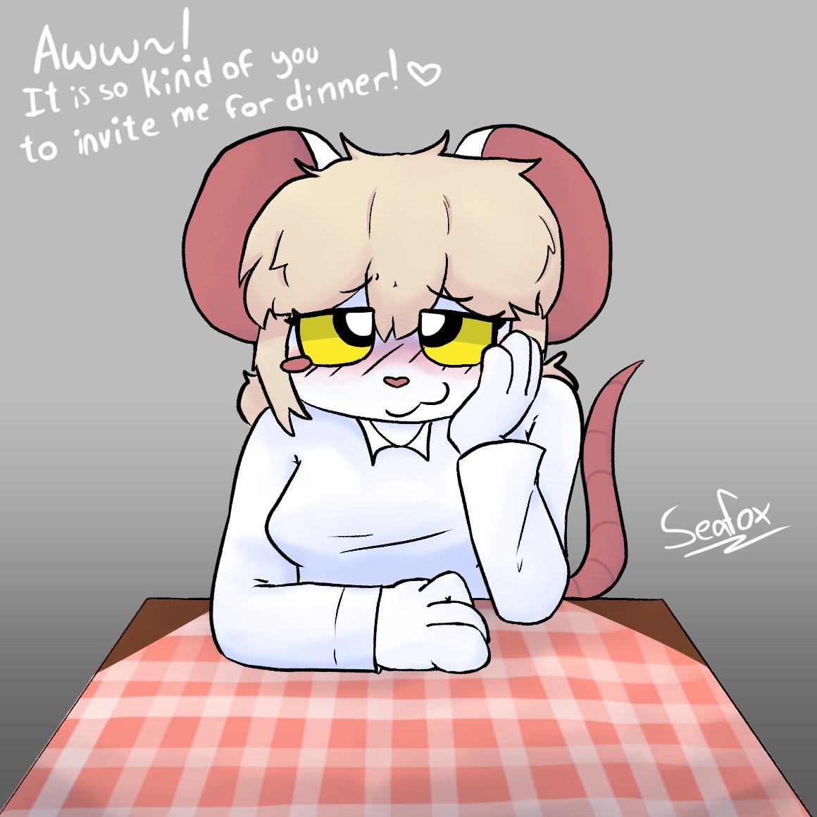 Sea_fox1705's tweet photo. What do i say??? she's so cute and it's our first date, I don't wanna mess this up
#lorna #terriblemouse #furry https://t.co/ivIJ2gJ5Om