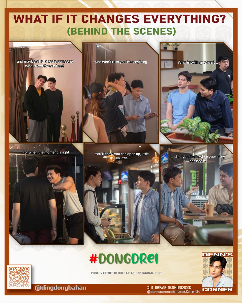 dennscornerofc's tweet photo. Drei Arias had just posted on his Instagram some BTS(Behind-The-Scene) Photos of #WhatIfItChangesEverything with Dingdong Bahan.  💟 Those Photo captions though...
ENGAGE ON DREI'S POST: https://t.co/nbJGYEOgbu
#DongDrei https://t.co/z75NVe6VVo