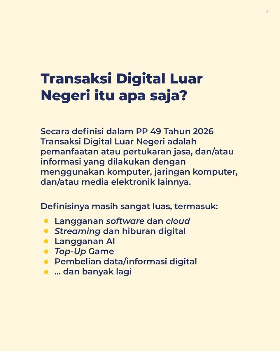 pajakbnaaceh's tweet photo. SPP-TDLN adalah mekanisme pemungutan PPN atas transaksi digital luar negeri. Bukan pajak baru dan tidak berlaku untuk transfer dana pribadi/remittance pekerja migran. Ketentuannya diatur dalam PMK 49 Tahun 2026. https://t.co/nXokX4EF9j