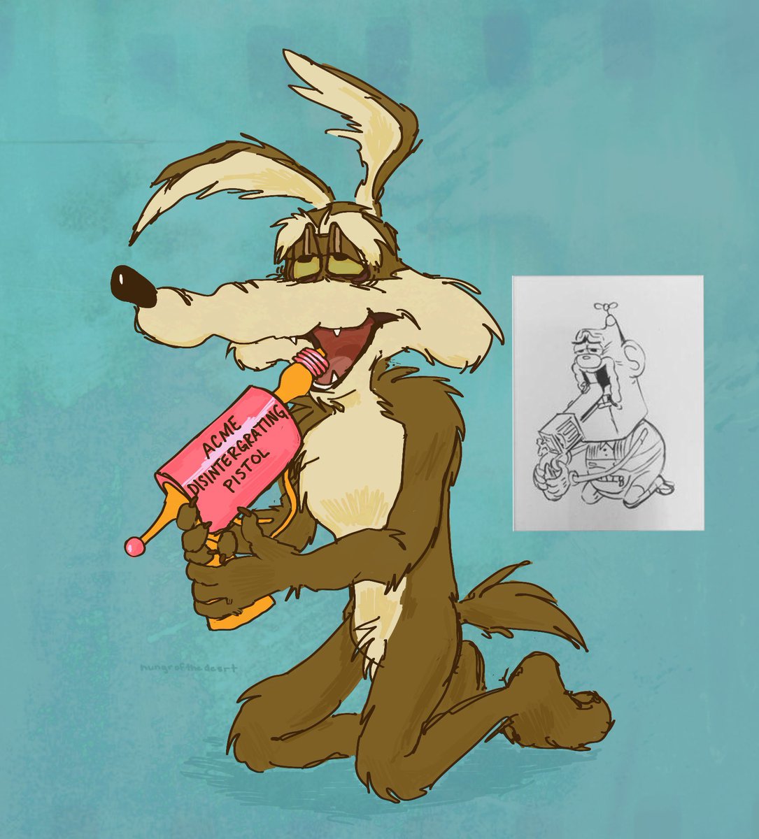 hungrofthedesrt's tweet photo. How day 7 no Road Runner pussy got him 
#wileroad #wileecoyote https://t.co/FUpVT4Grid