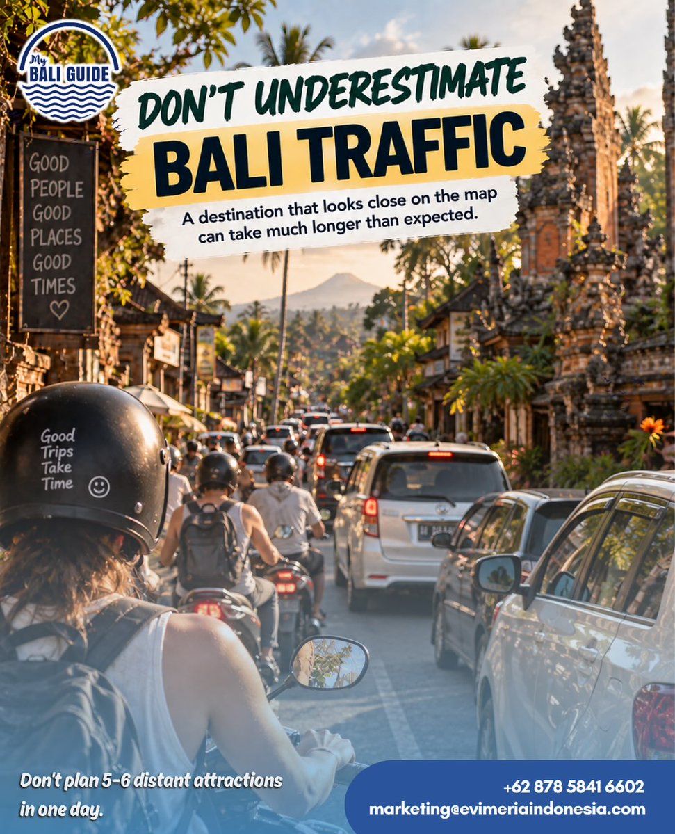 TJNatzke's tweet photo. First time in Bali? Save these 6 travel hacks: carry cash, get a SIM or eSIM, plan transport wisely, prepare for tropical weather, respect temple etiquette, and dress for each destination. Don’t just visit Bali. Understand it. https://t.co/2bT8JEeaGN