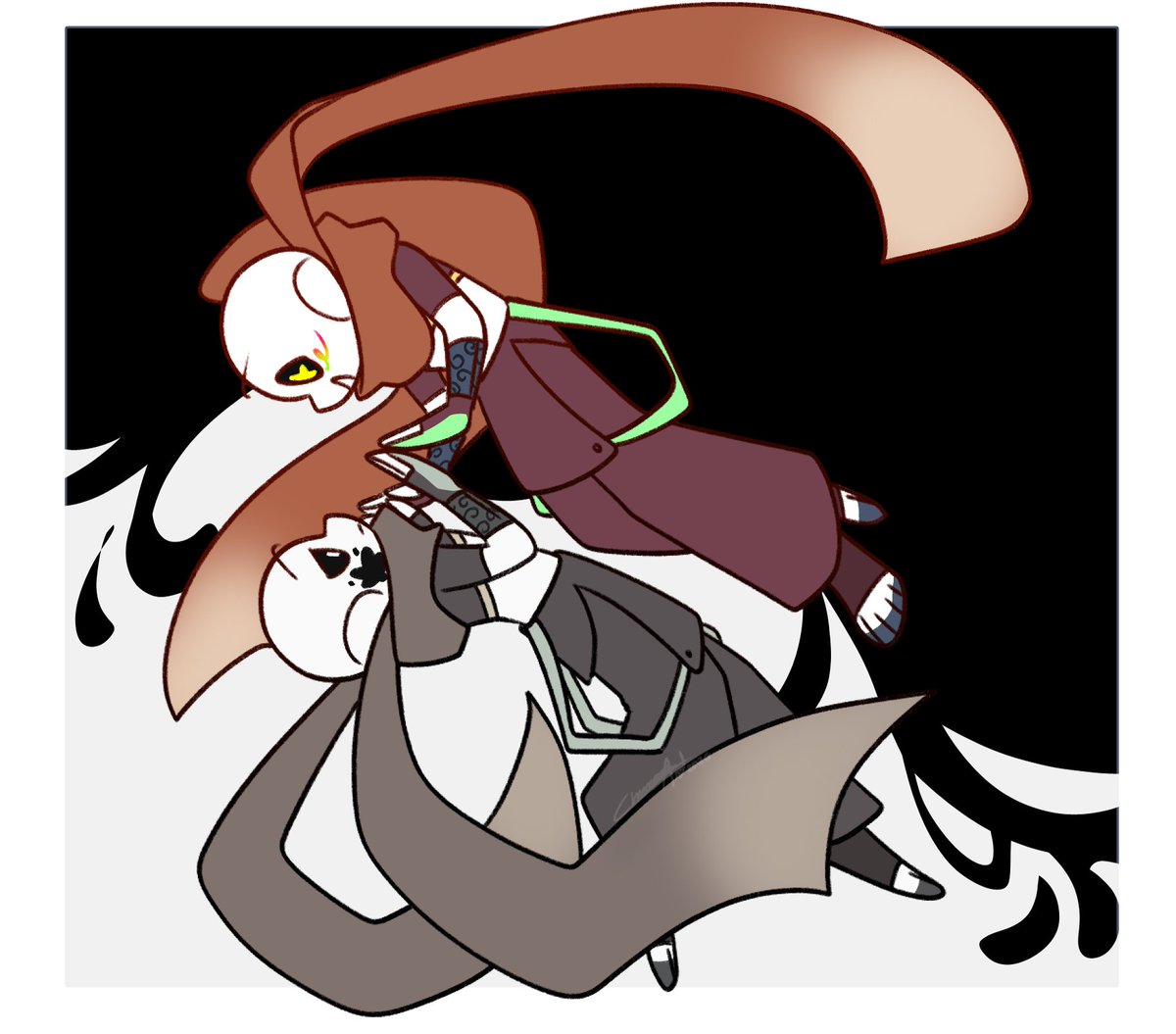 chimeraart501's tweet photo. Day 6 - Conflit

I was thinking about something deeper regarding Ink, about him having an empty "self" and at the same time, him appearing full of life 
I think in a way it's an internal conflict

#inktober #inktobertale #inktobertale2026 #inksans https://t.co/xWL0brWu2Q