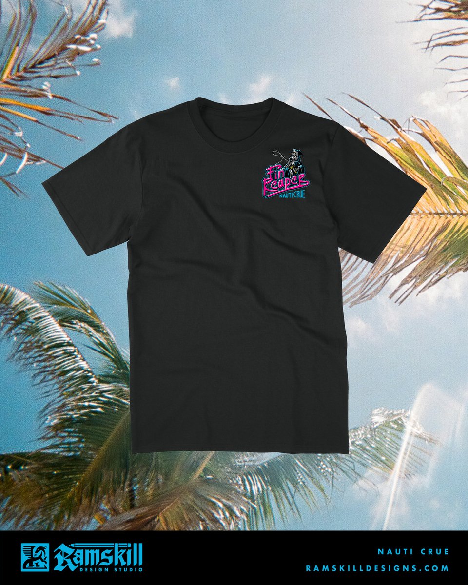 philustrations's tweet photo. Meet the Fin Reaper, Nauti Crue's newest catch.
#tshirtdesign #illustratedmerch #merchdesigner https://t.co/r306kAMdoJ