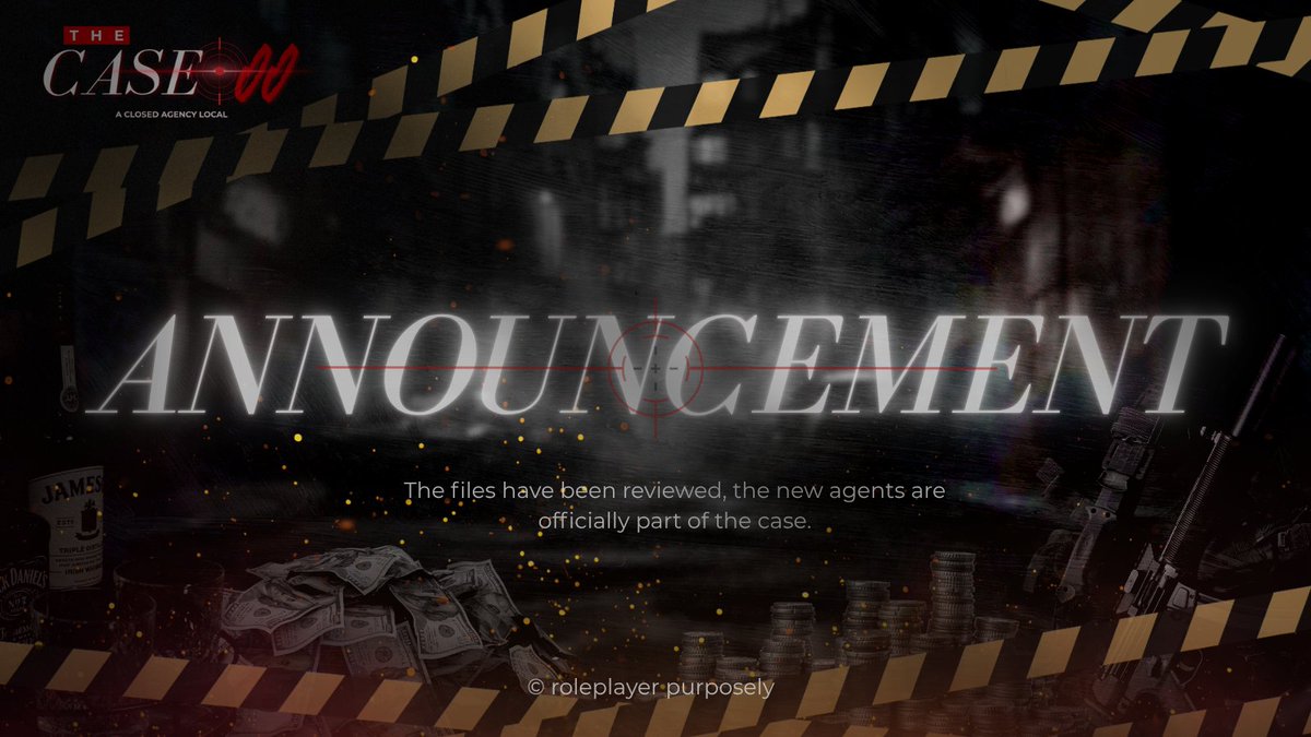 THECASE00's tweet photo. ㅤㅤ ㅤㅤㅤ ㅤㅤ ㅤㅤㅤ
ㅤㅤ
         [  𝗙𝗜𝗟𝗘_𝟬𝟬 : 𝘼𝙉𝙉𝙊𝙐𝙉𝘾𝙀𝙈𝙀𝙉𝙏  ]

    𝑾hat   awaits  beyond   them  is 
    no  longer  a  matter  of  rumour,
    but  a  story   they   shall   now—
    ——become part of.

             𝙏𝙃𝙀 𝘾𝘼𝙎𝙀 𝟬𝟬
             𝙒𝙀𝙇𝘾𝙊𝙈𝙀𝙎 𝙄𝙏𝙎 𝘼𝙂𝙀𝙉𝙏𝙎.

ㅤㅤ ㅤㅤ ㅤㅤㅤ ㅤㅤ ㅤ