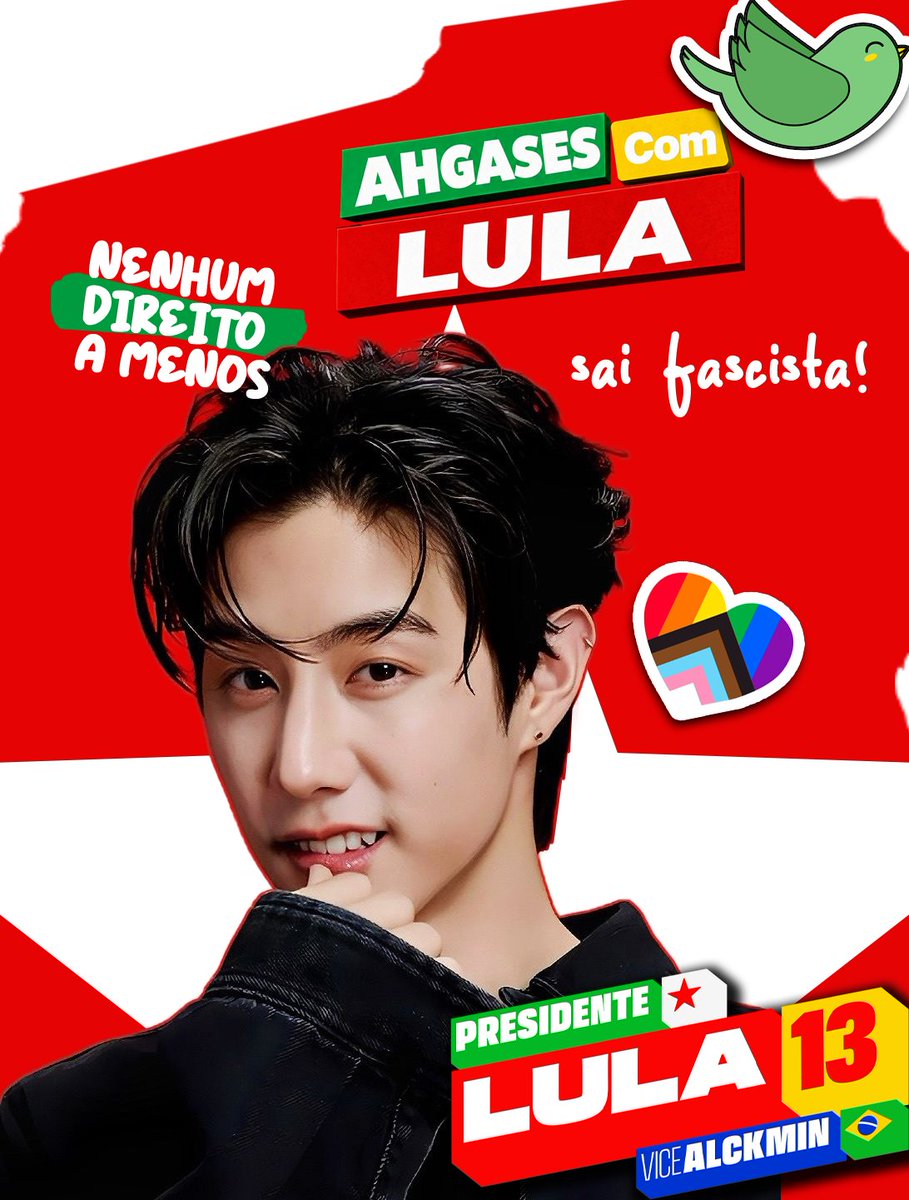 peluciadomark's tweet photo. sou ahgase e Mark utted, VOTO 13! ❤️🌟#FandomsComLula #AHGASESCOMLULA https://t.co/cx9pRLCuLU