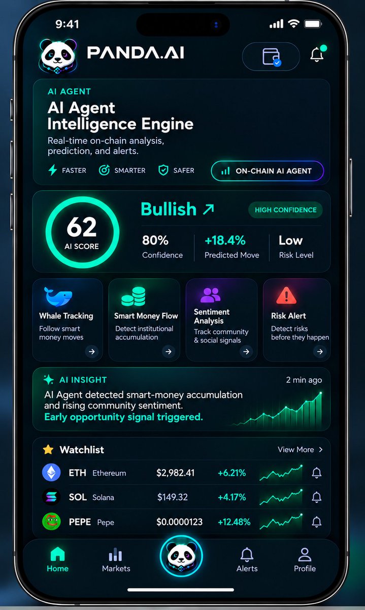 Panda_Web3Hub's tweet photo. 🚀 https://t.co/pLqfPIzPqh is undergoing a major development upgrade.

The next-generation AI Agent-powered on-chain intelligence experience is coming soon.
From on-chain data to intelligent insights;
From real-time tracking to trend prediction.

Track · Analyze · Predict · Discover

🐼 https://t.co/pLqfPIzPqh
is redefining the Web3 intelligent analysis experience.
