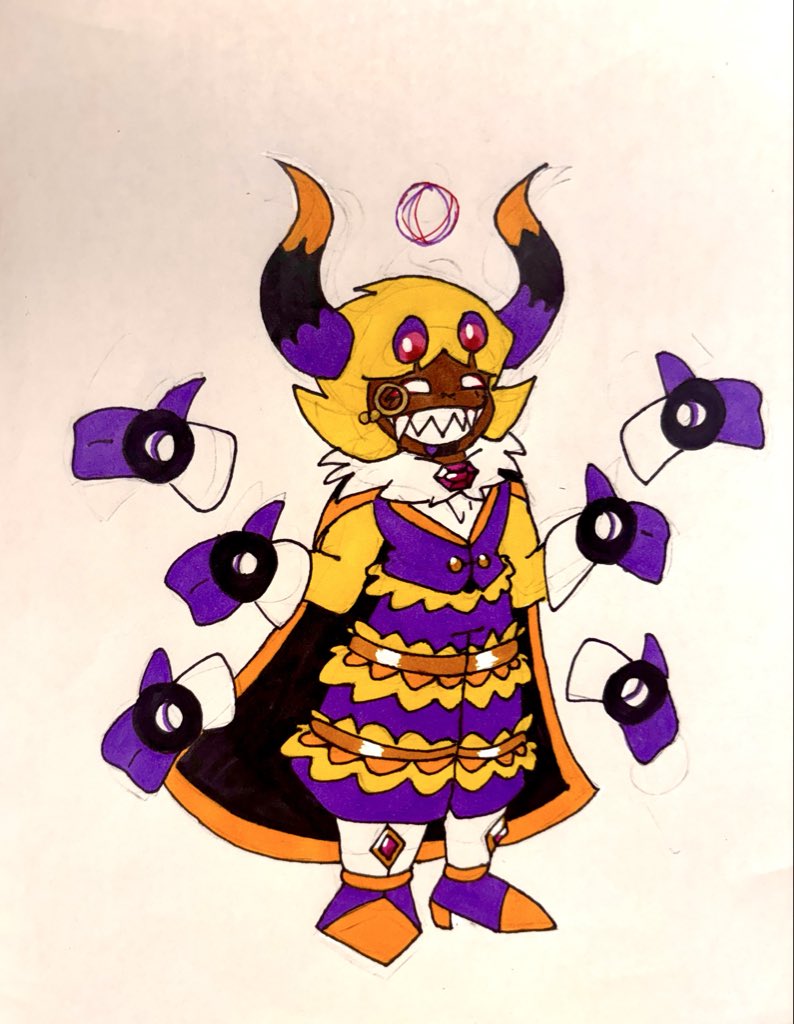 MaskedAxolotl_'s tweet photo. I’ve barely played the Clash series and haven’t played Clash Deluxe

Dark Taranza Gijinka https://t.co/uhKnPzHLgA