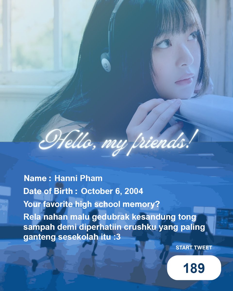 TalesHanni's tweet photo. hello, main character alias yang ulang tahun sudah hadir 😍☝🏻 https://t.co/HlXPTB8Z3k