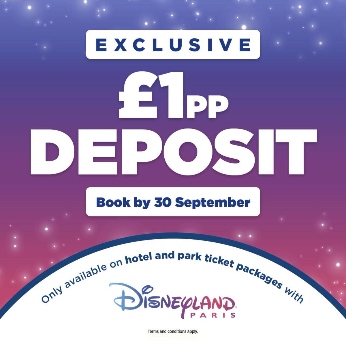 laflaca0878's tweet photo. Book Disneyland Paris today for £1pp. Available for bookings from October 2027 to March 2028. Hotel and Disney tickets only; travel can be added later. Monthly direct debit required. Message me with your dates, family size and children’s ages. https://t.co/wN63qvDmZY