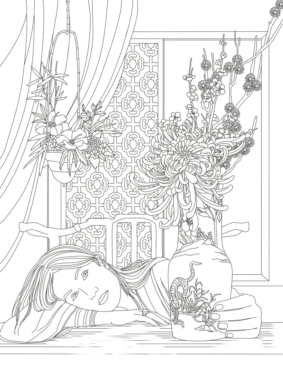 NoemiAries1's tweet photo. Petit aperçu de mon prochain livre, prévu le 24 juin chez @loisirscreatifsmarabout. Au programme : coloriage, stickers et une pluie de fleurs à mettre en couleurs. Merci à @ana_maole et Emmanuelle pour ce beau projet! https://t.co/2QcwVBR8Du