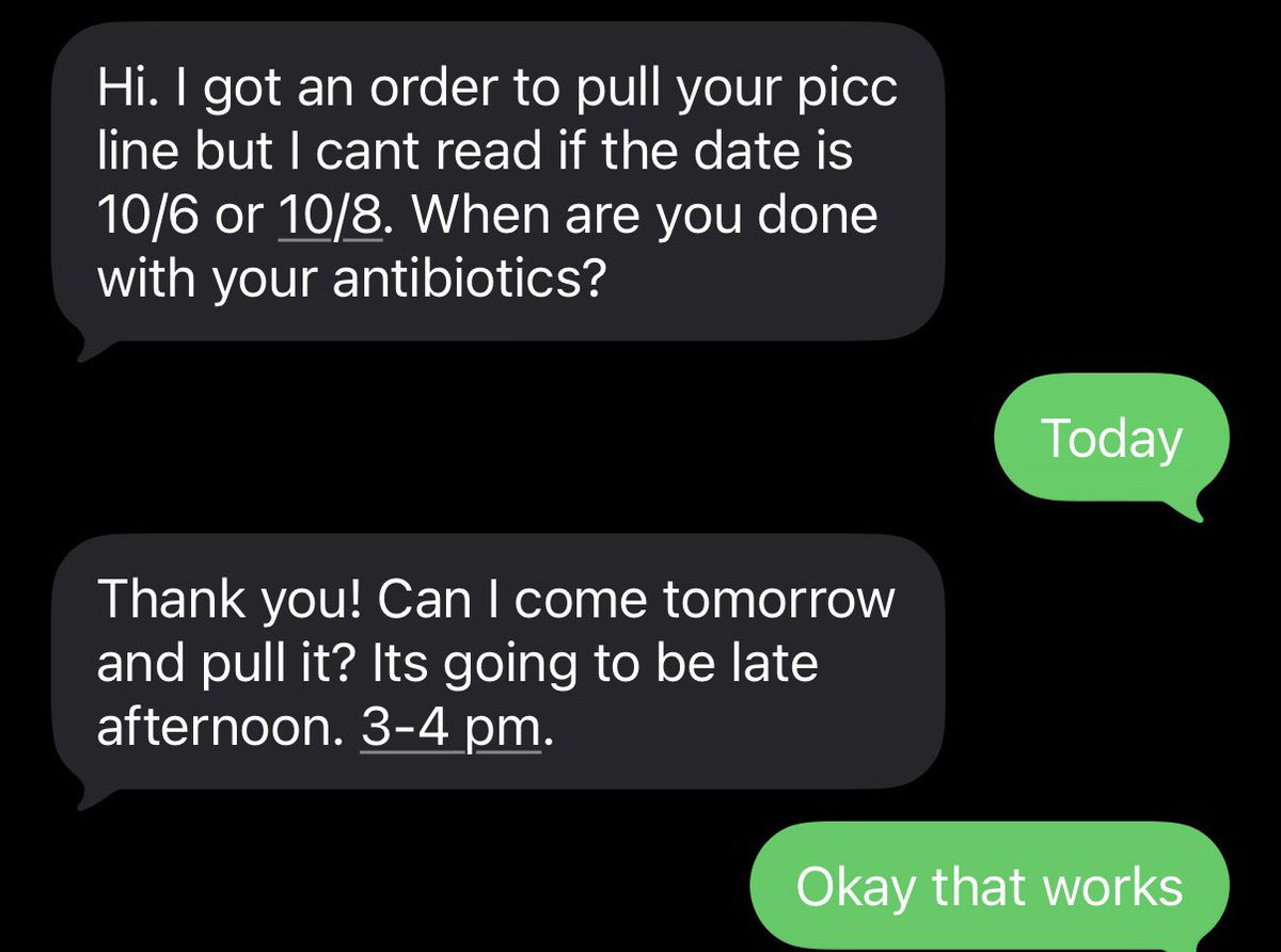 Tonqwon's tweet photo. #Update I have had this Picc line since July 30th. Its finally coming out tomorrow. No more 3 a day infusions! https://t.co/YIX5H8xxL6
