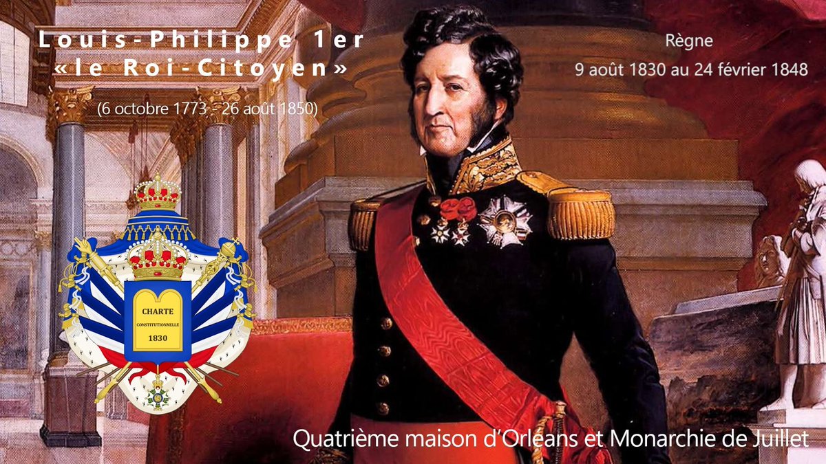 paulinepark's tweet photo. #LouisPhilippe was born #OnThisDay in 1773, coming to the throne after the 1830 Revolution; 'le Roi Citoyen' was himself overthrown in 1848; #France's last king was undone by his own incompetence &amp; corruption; here's a documentary:
https://t.co/YM6nVt3REU
https://t.co/LH1B5vKirA https://t.co/9xN7WqvSsU