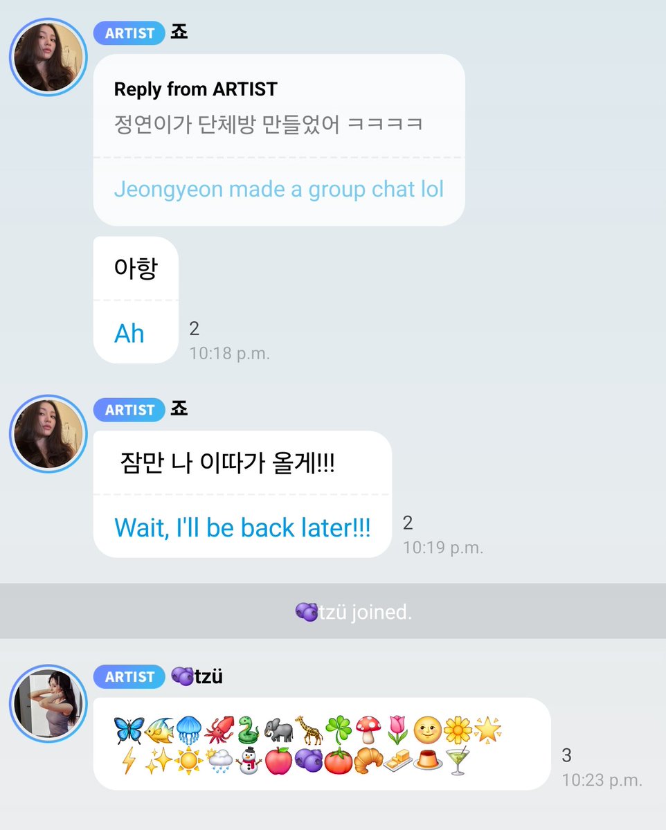 godmitzu's tweet photo. TZUYU JOINED THE TWICE GROUP CHAT WHILE SHE'S AT THE AIRPORT https://t.co/ItP7oJyKy2