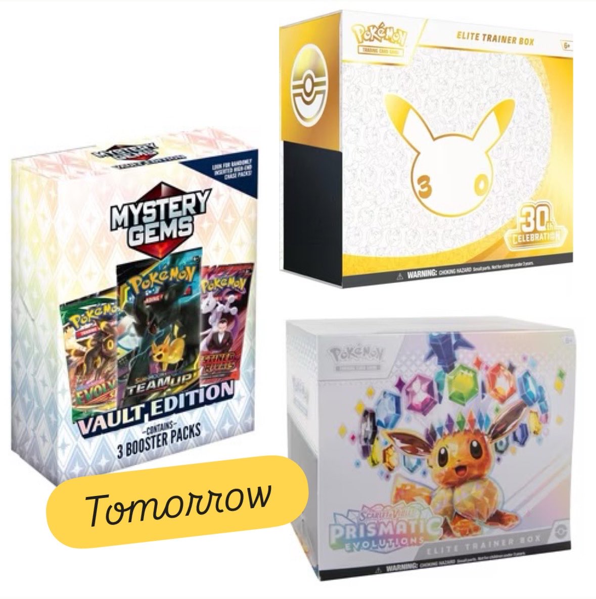 FunkoPOPsNews's tweet photo. Tomorrow! 2PM PT for the latest Pokémon drop at Walmart land.. save the link below ~
Linky ~ https://t.co/wOnafgbETe
#Ad #FunkoPOPNews #Pokemon #TCG https://t.co/AhIDWsDekS