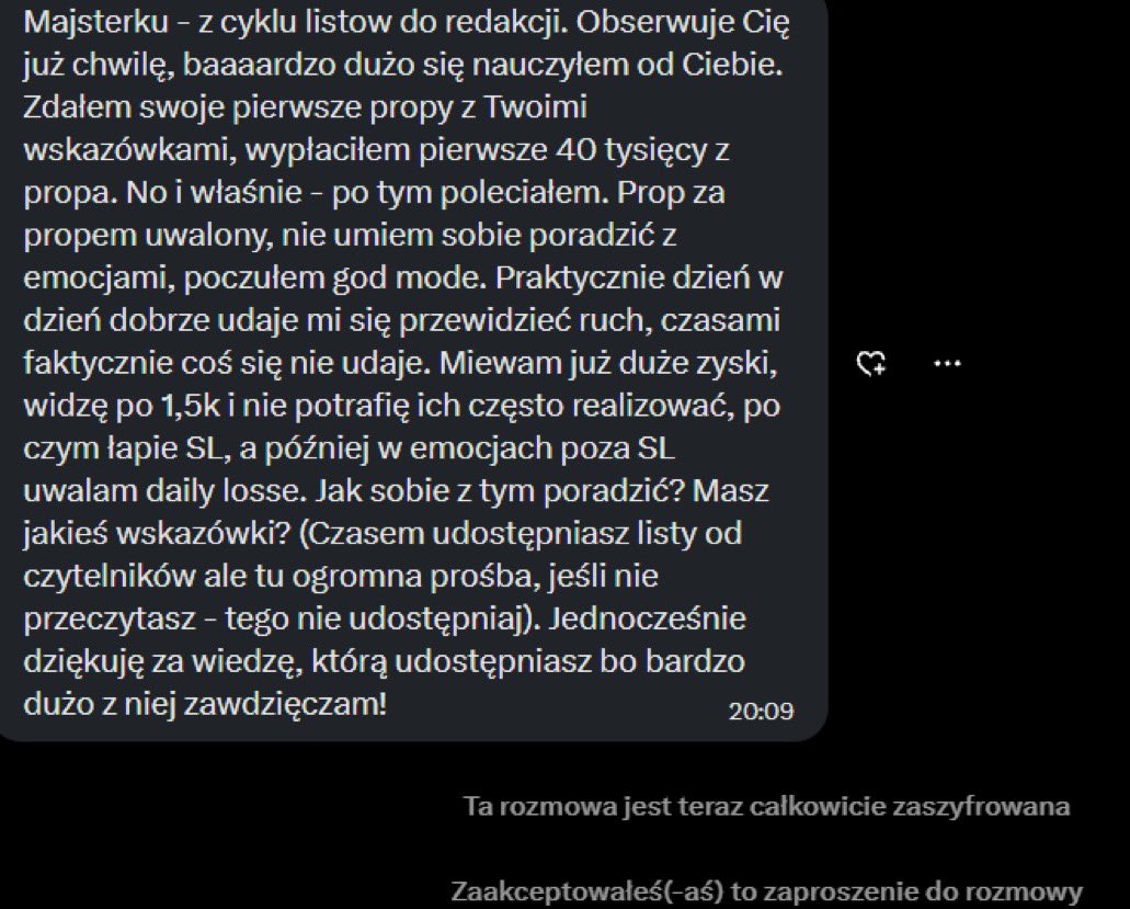 Master_mindZXX's tweet photo. #trading #bitcoin #daytrading #algotrading #dzienniktradera #krypto #crypto

Dostaje od Was mnóstwo wartościowych pytań. 

Planowałem na niedziele panel Q&amp;A z odpowiedziami i oczywiście odpowiem koledze zbiorczo, tak żeby wszyscy skorzystali. Ale pomyślałem sobie że jest tu dużo https://t.co/DYOf8h6l57