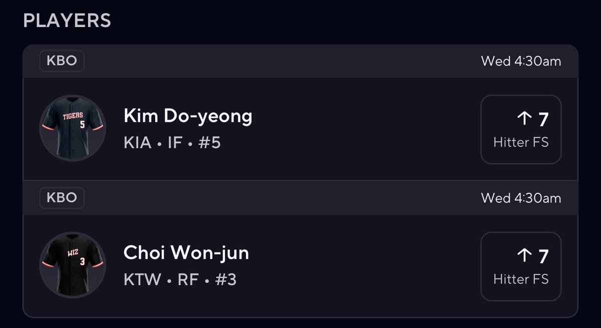 EdgeGenie's tweet photo. #EdgeGenie Pair of the night. We have been killing KBO! Lets keep the momentum going

-> https://t.co/czehFG9p3f 
-> https://t.co/tMPsp5LfcU 

#KBO #Prizepicks #Underdog #Gambling𝕏 #Bettingx #Nukeprop https://t.co/jhpJrbqwOj