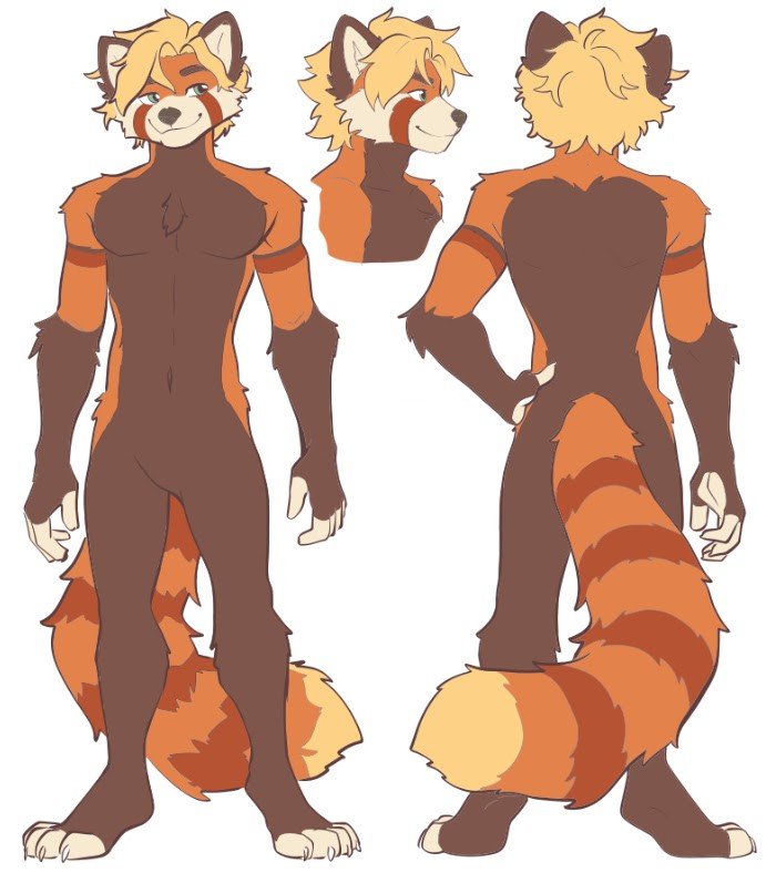 RowanRedPanda_0's tweet photo. @dergrein I'm in the process of fleshing out Rowan's character sheet, namely with some clothes LMAO https://t.co/iKc8JrUala
