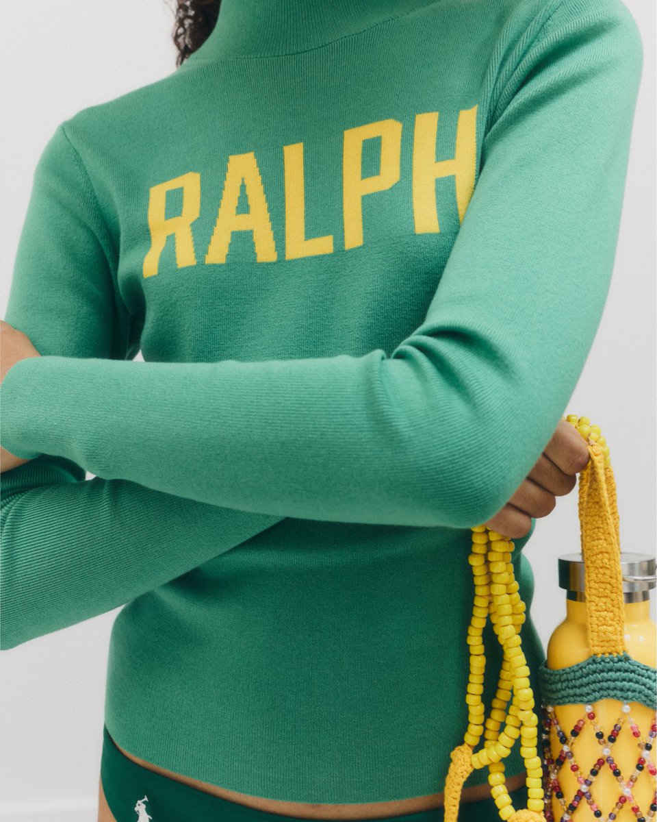 RalphLauren's tweet photo. Polo icons, reimagined for the women’s Polo Spring 2027 collection with crafted details and a distinctive color palette.

Handcrafted jewelry by Diné and Hopi jewelry artist Piki Wadsworth as part of Ralph Lauren’s Authentic Makers program, featuring materials including turquoise, lapis, jet, and shell.
 
#PoloRLStyle #ParisFashionWeek