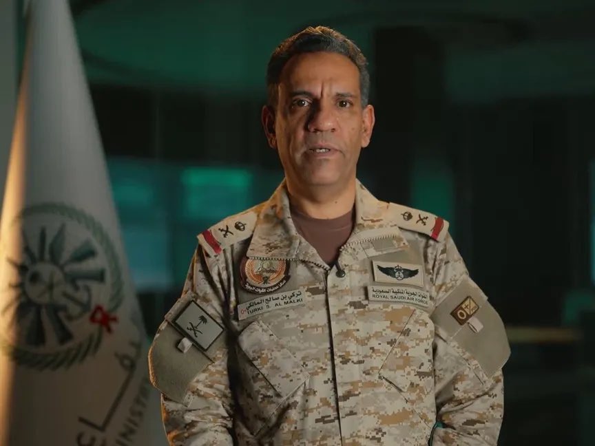 NewslyKSA's tweet photo. 🔴 التحالف: اعتراض وتدمير صاروخ باليستي شمال مدينة الرياض

🚀 الصاروخ أطلقته الميليشيا الحوثية الإرهابية
🛰️ تتبع منصة الإطلاق بمنظومة استخبارات التحالف في سماء صنعاء

🎯 التحالف: سندمر منصة الإطلاق https://t.co/NYJNKzKRmn