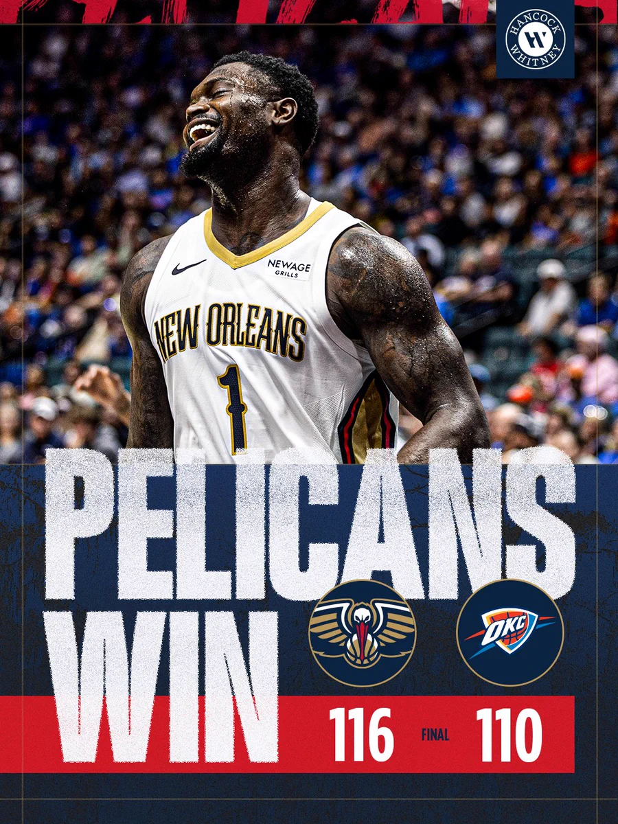 Pelicans 116-110 Thunder | NBA Preseason