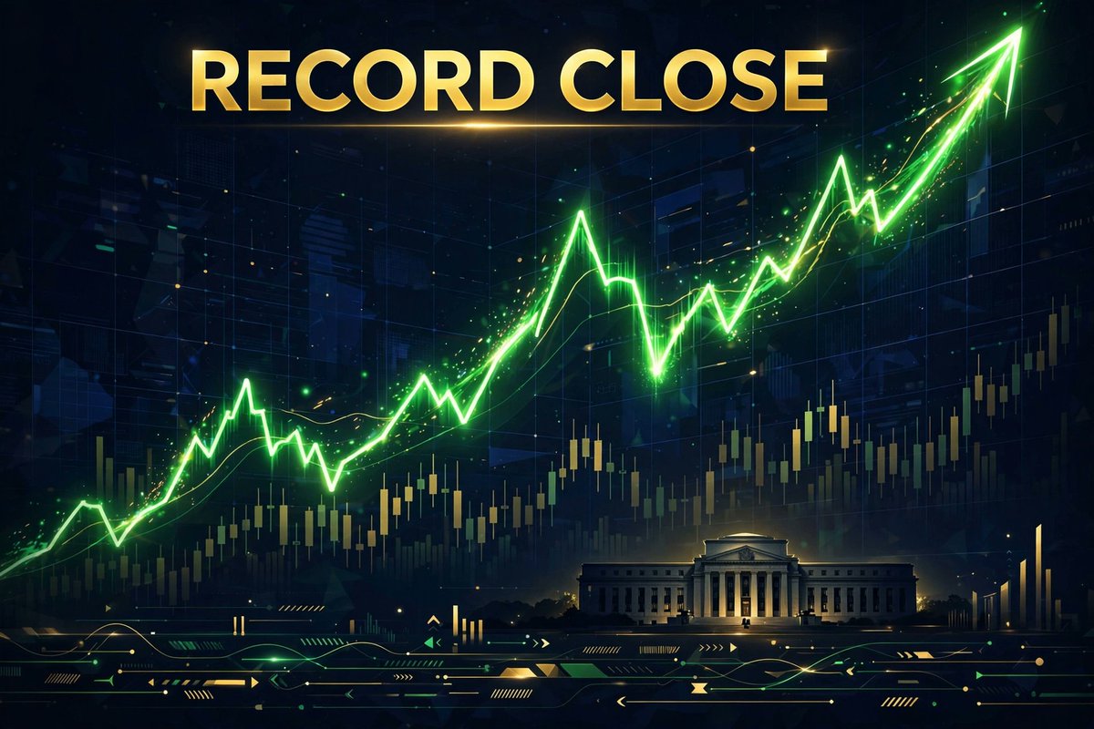 CaribFinancial's tweet photo. S&amp;P 500 and Nasdaq BOTH closed at records today. $NVDA hit another all-time high, market cap pushing toward $6T. 🚀 Tomorrow 2pm ET: FOMC minutes. Is the Fed done hiking, or is another one coming? 👀 #AI #Stocks https://t.co/uVSWhOza0s