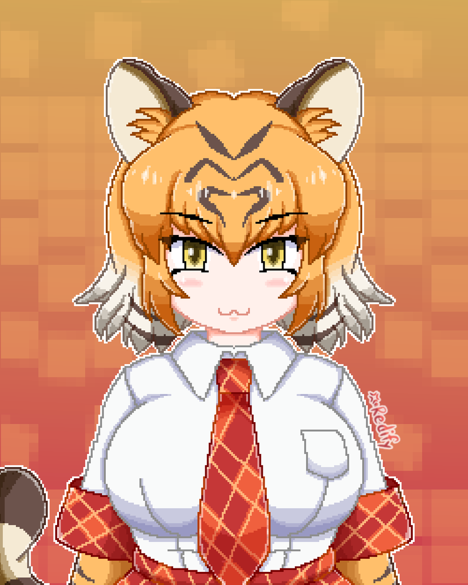 iRedify's tweet photo. Pixel Bengal tiger 🐯 

#けものフレンズ #kemonofriends https://t.co/9RCrma06O1