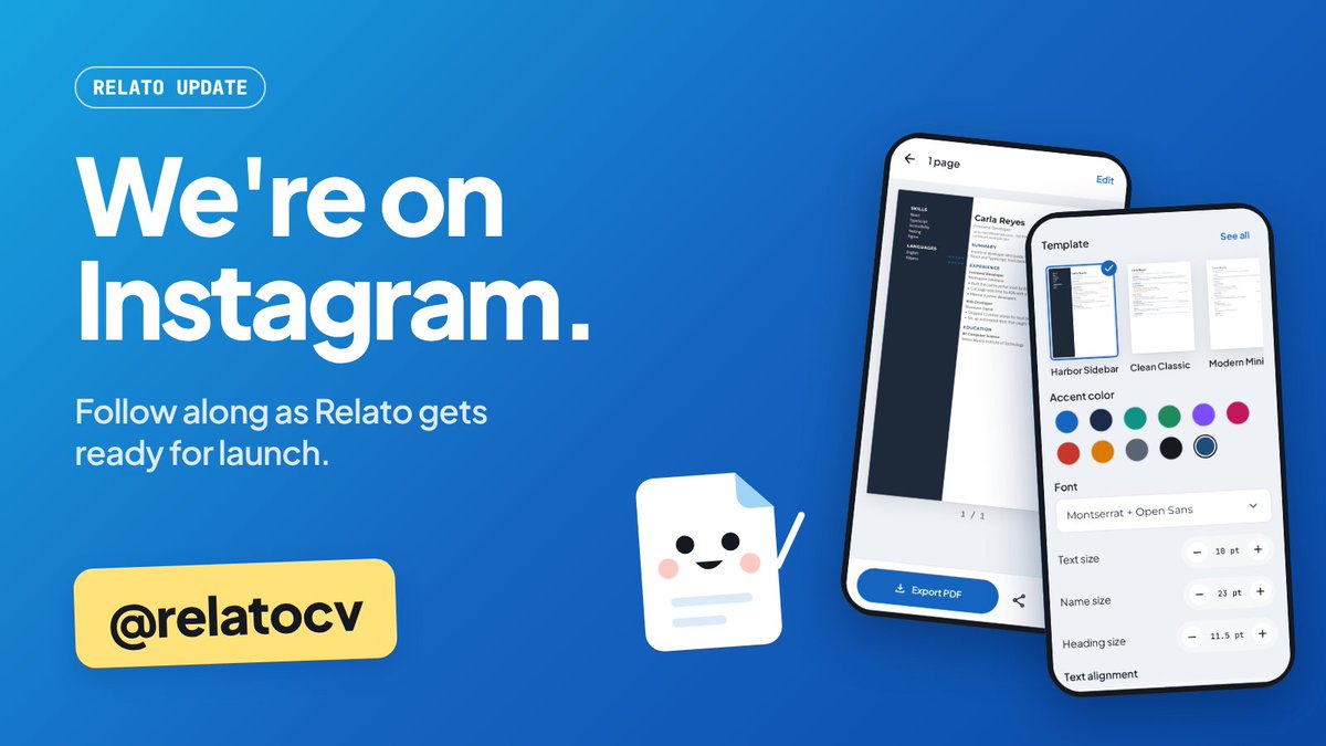 cdesclo's tweet photo. Relato update: we're on Instagram 📸

Follow along as we get ready for launch. Behind-the-scenes, new features, and tester updates will go there too.

https://t.co/l42C6UJLUL

#buildinpublic #buildinginpublic https://t.co/3elyBQWmJ5