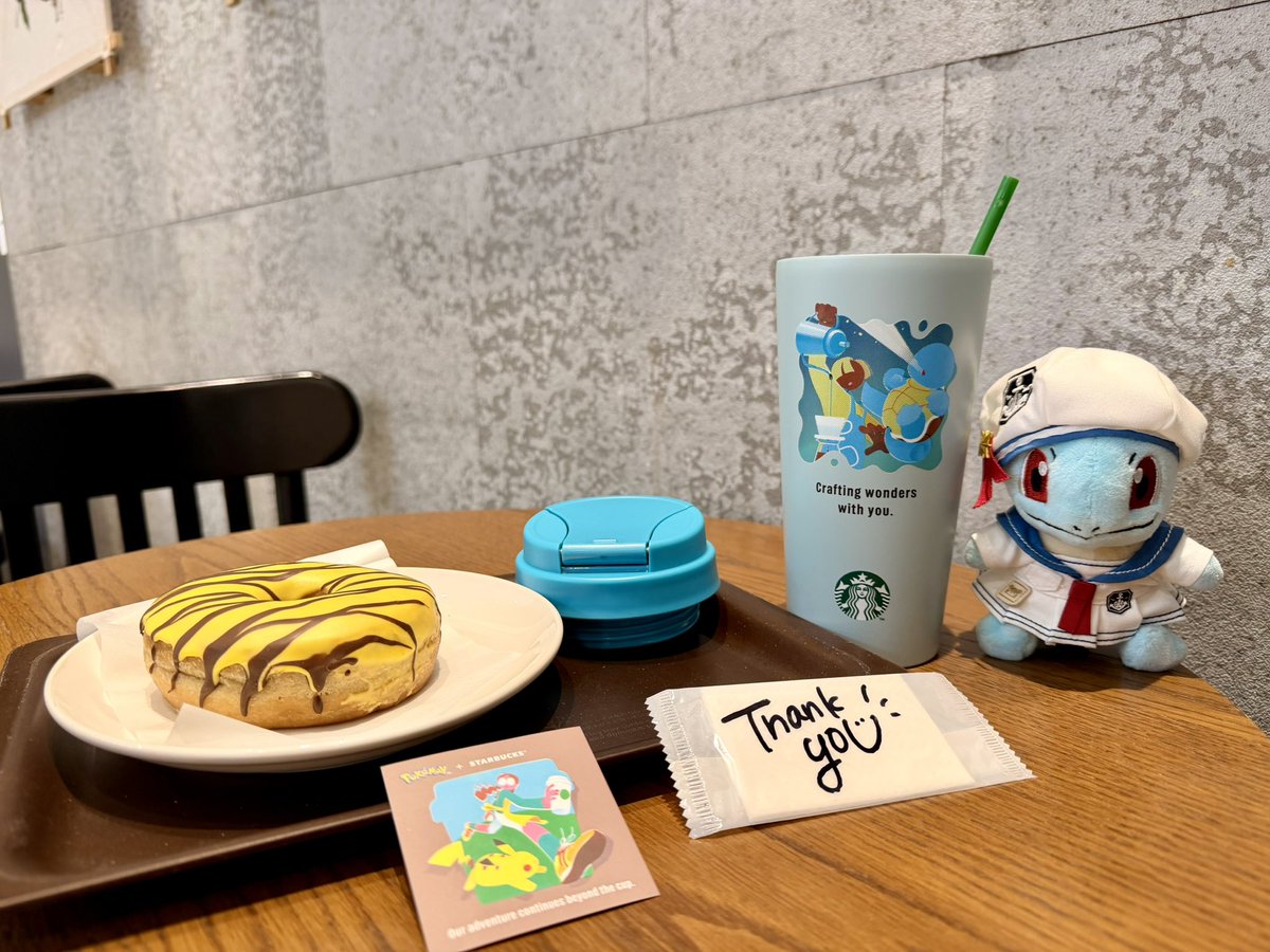 VANNISTEL7's tweet photo. チョット仕事を抜け出してスタバに来ました💧☕️

#ポケぬいスタバ部
#ポケモンfit https://t.co/U9dVisHkNy
