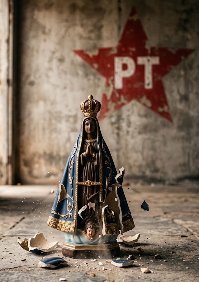 Natanfortemonte's tweet photo. 🚨GRAVE: Dirigente do PT pediu fim do feriado de Nossa Senhora ao STF em 2020. https://t.co/c8MzYDO8Cq
