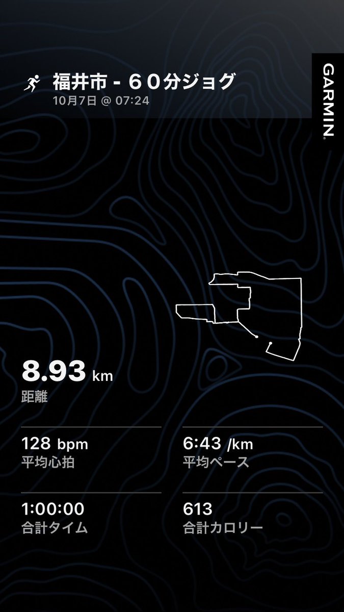 running_pollon's tweet photo. 【今日の記録】
ゆっくりと疲労抜きジョグ

疲れがね
なかなか抜けない
お年頃

疲労抜き
そう言い聞かせ
走るんや

疲れてる時にゆっくり走ると疲れが抜けていく感覚はありますね。感覚だけやけど笑

でも、感覚は大事かな？
多分…

#ランニング #ジョギング #疲労抜き https://t.co/IgNlzVsZCd
