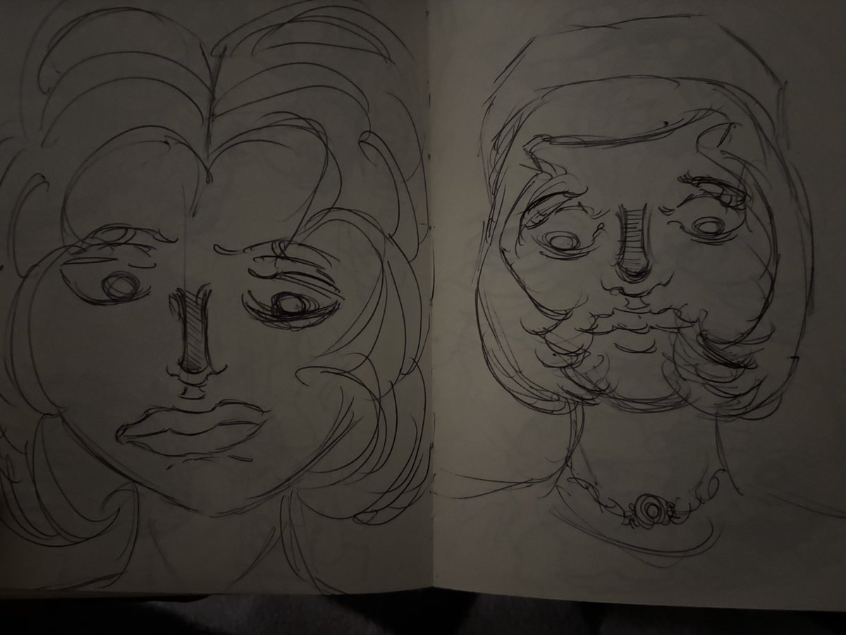 Matthewqxj's tweet photo. Not my best sketches but at least it’s original.
I’d rather make unique poor quality art, then generic high quality art. https://t.co/IiMOGRpFI6