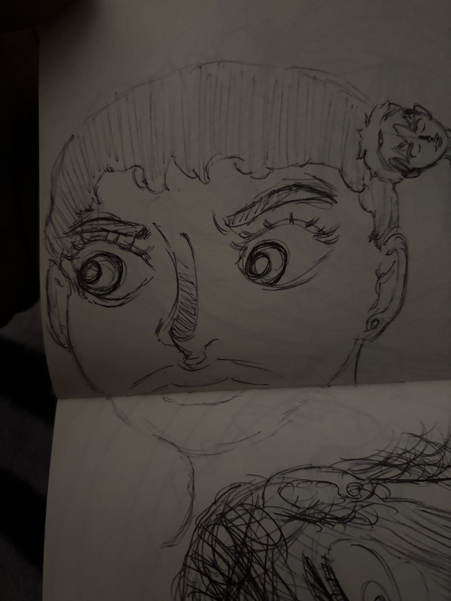 Matthewqxj's tweet photo. Not my best sketches but at least it’s original.
I’d rather make unique poor quality art, then generic high quality art. https://t.co/IiMOGRpFI6