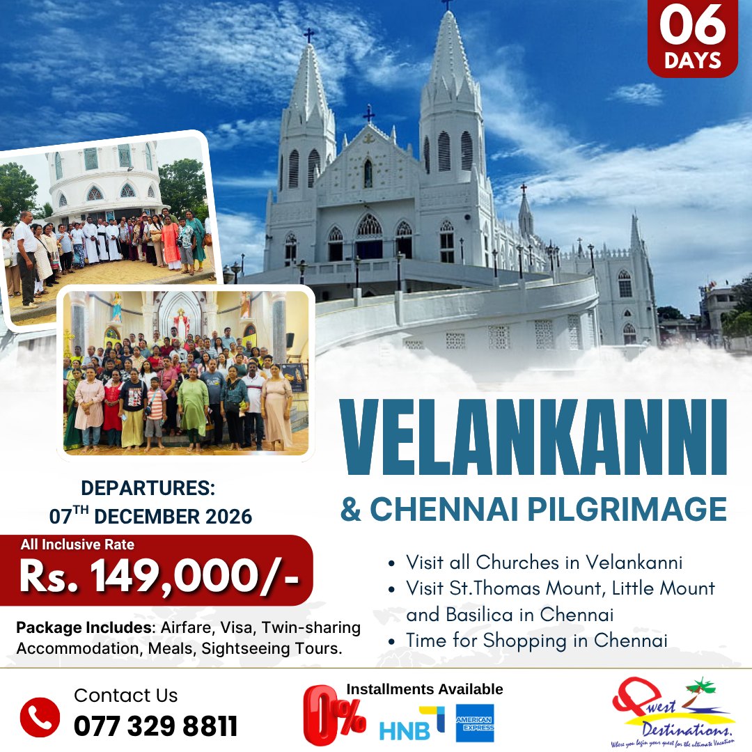 faruk_suskun's tweet photo. Velankanni &amp; Chennai Pilgrimage: 6 days of prayer, blessings, fellowship, and sacred visits. Departing 7 December 2026. Rs. 149, 000 per person, including airfare, visa, accommodation, meals, and sightseeing. https://t.co/IkBTzSJ4k1