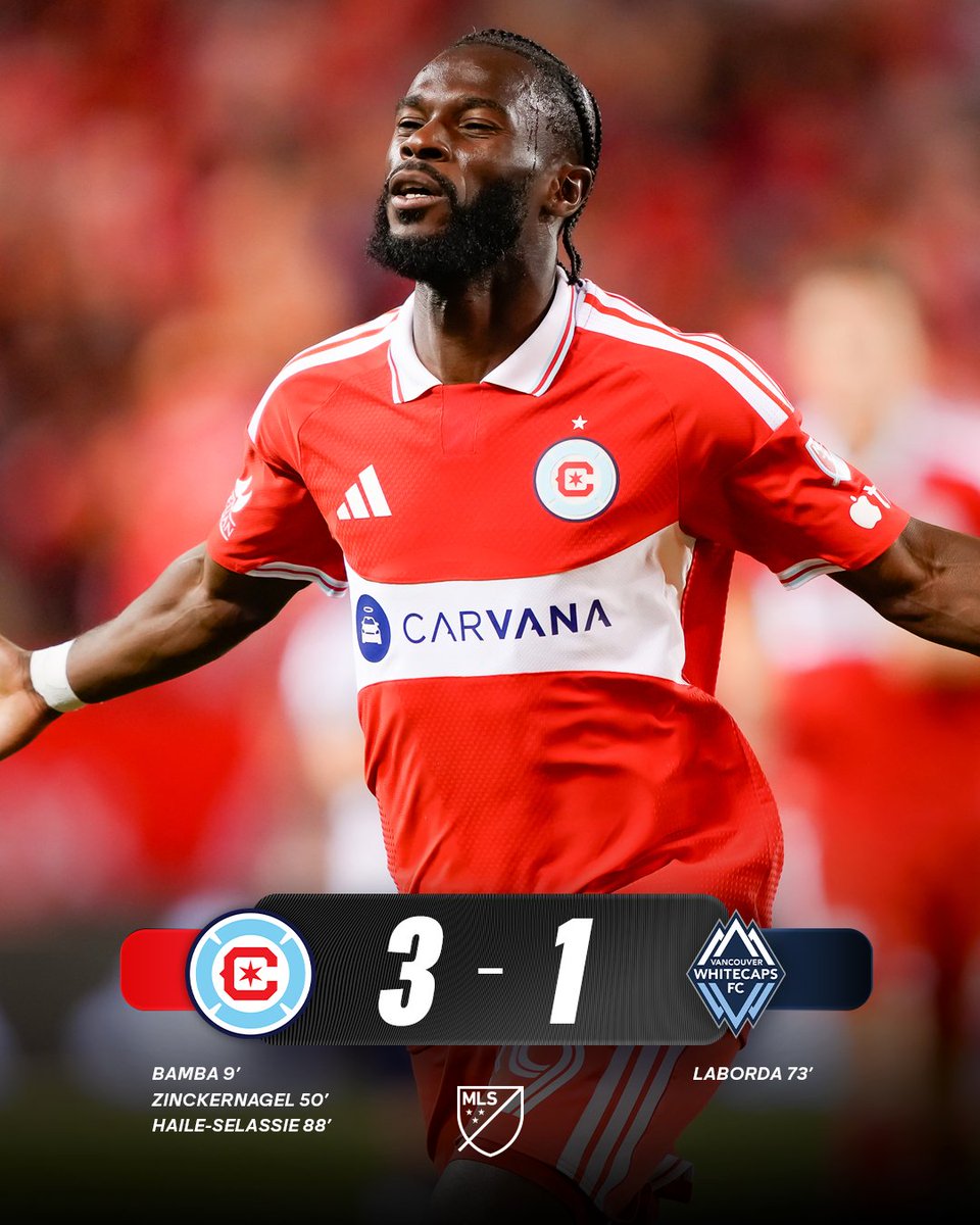 3 goals and 3 points for @​ChicagoFire. 👏 
 [📷](https://pbs.twimg.com/media/HT_saLiXYAAZ98e.jpg) https://pbs.twimg.com/media/HT_saLiXYAAZ98e.jpg https://pbs.t