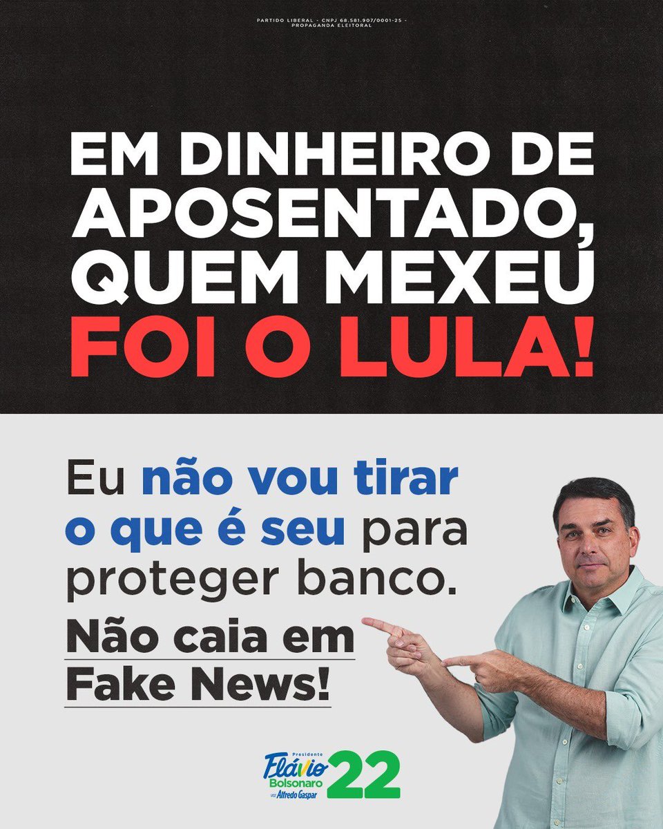 cabogilberto's tweet photo. No meu governo, ninguém vai botar a mão no que é seu.

Cuidado com as mentiras que te contam. Isso é apelo de quem já sabe que vai perder! 

VOTE 22 🇧🇷 https://t.co/3K9CCboLaL