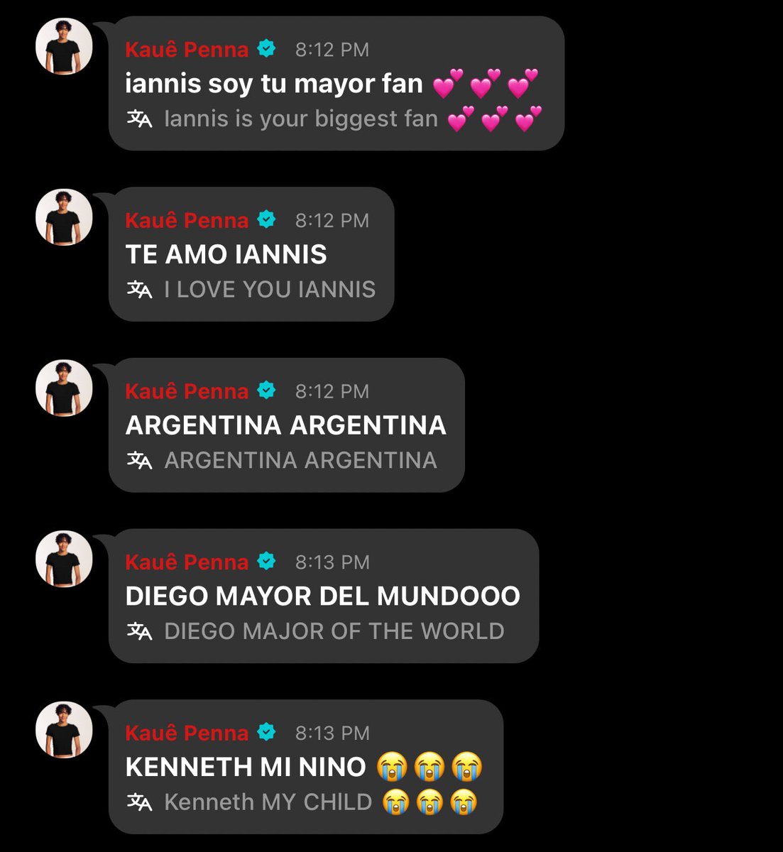 keklolwww's tweet photo. Kauê Penna of SANTOS BRAVOS was asked about Argentina in a recent interview

Q: “What do you think about Argentina?”

“I love Argentina for its culture and its people, I myself resonate a lot with the Argentinian way of being. I hope to meet Argentinian Dual very soon, I can’t wait” answered the young man ecstatically.