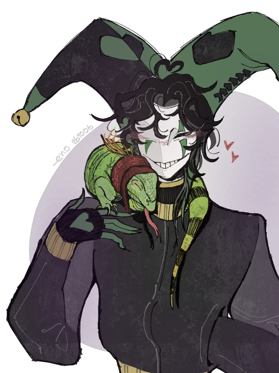 enola___3_1's tweet photo. My beloved monster and his little monster 💚
#thefreakcircus #tfc #harlequin https://t.co/9UOmyNMO9M