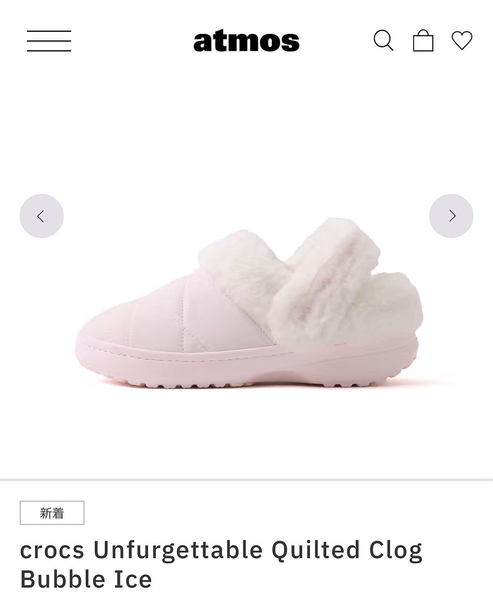 ___h___r___k__'s tweet photo. crocs新作 雪うさぎみたい 1万円以内なのも◎ https://t.co/5jXvWyupF6