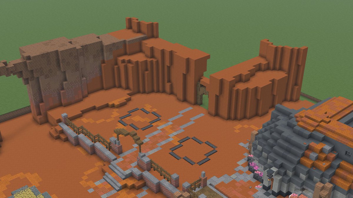 SgrAVortex's tweet photo. redid this section of wall with the lab entrance.
(before - after) https://t.co/C0UDHQ6Pfz