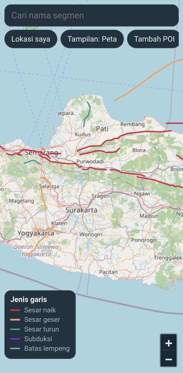 infomitigasi's tweet photo. Baru yang teridentifikasi saja sudah sebanyak ini,
#sesar #patahan #gempa https://t.co/K2gJIEbt0c