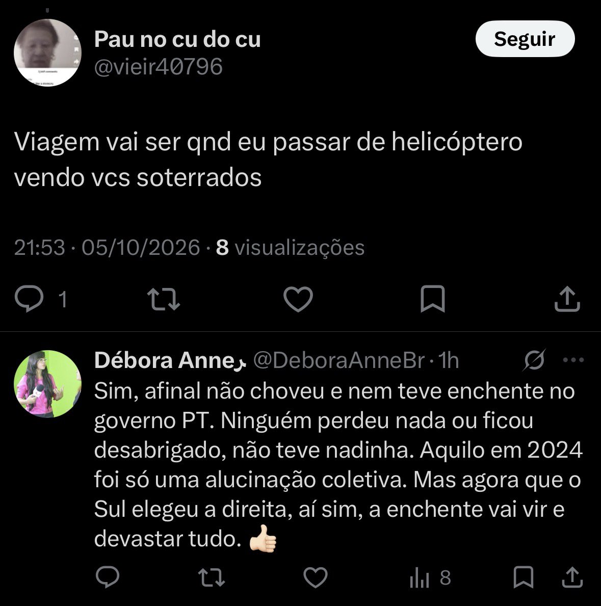 DeboraAnneBr's tweet photo. @BrunoMa78410110 @salvapelagraca Calma, tem mais kkkkk https://t.co/zl0gO5CEvP
