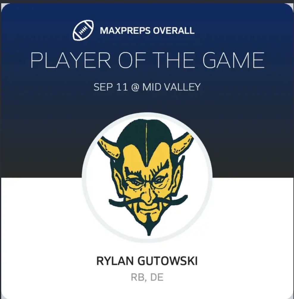 Rylangutowskirb's tweet photo. 2x player of the game in the first 5 weeks‼️ Couldn’t do it without the guys around me including the coaching staff and my teammates‼️‼️‼️Go blue devils😈😈😈@JamesSobol @AydenAversaWR @LiamPrice2028 @Joey88785135 @BobbyPezzuti11 @CoachMC_PSU @_CoachCushing @_CoachBaker2 https://t.co/GNk9kIw4cc