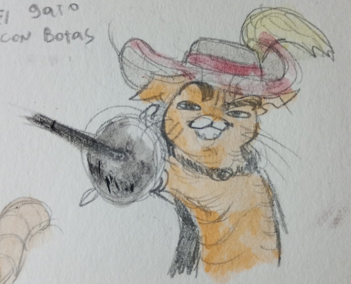 MrDeynonichus's tweet photo. More painting with watercolors

Has anyone got this idea of drawing gun as puss in boots?

#mewgenics https://t.co/DtYSuNJ09M